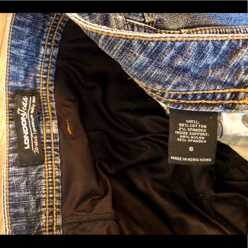 Victoria’s Secret VTG 90's mid rise booty lift panel boot cut jean Size 6/32.5 - Picture 3 of 11